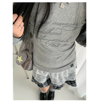 patchwork hooded blouse
