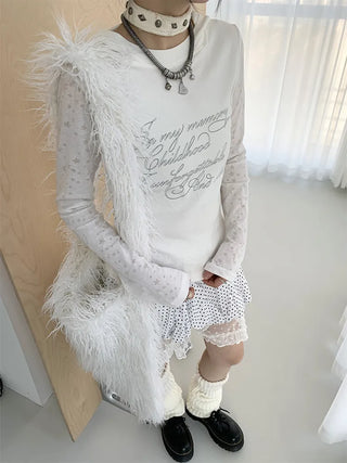 patchwork hooded blouse