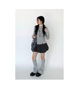 polka dot skirt