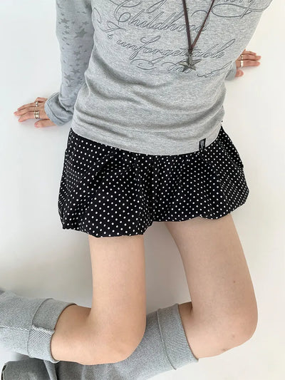 polka dot skirt