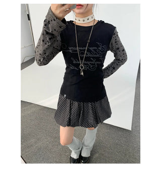 polka dot skirt