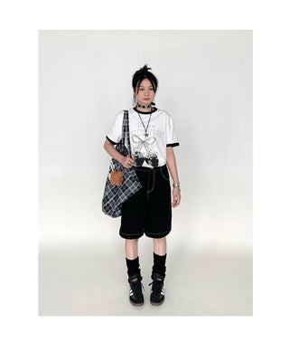 black cropped pants