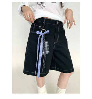 black cropped pants