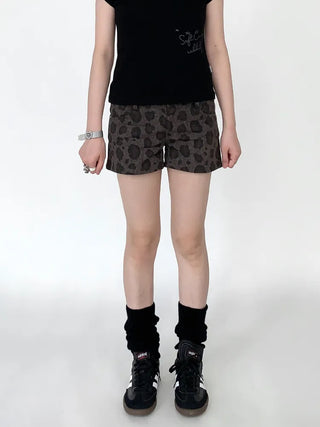 leopard print shorts