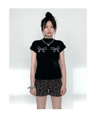 leopard print shorts