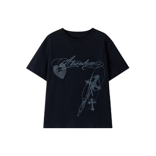 text print top