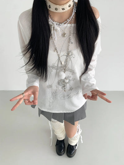 off-shoulder blouse
