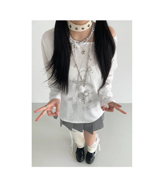 off-shoulder blouse
