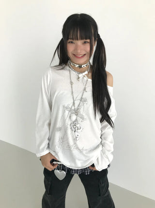 off-shoulder blouse
