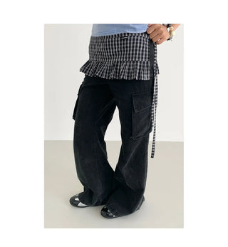 wide-leg overalls