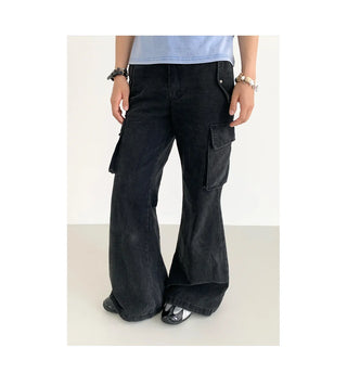 wide-leg overalls