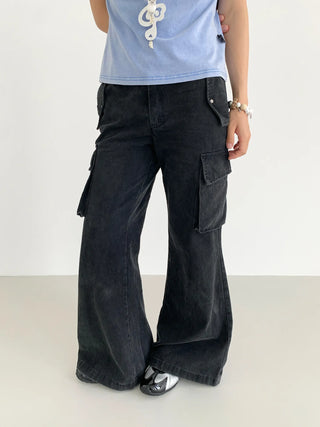 wide-leg overalls