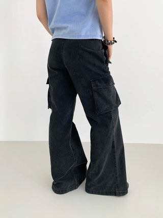 wide-leg overalls