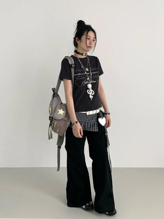 wide-leg overalls