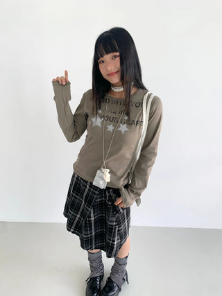 distressed text top