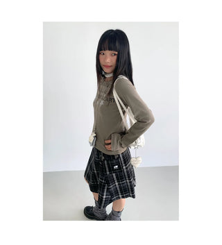 irregular stitch dress