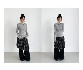 irregular stitch dress
