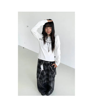 washed denim trousers