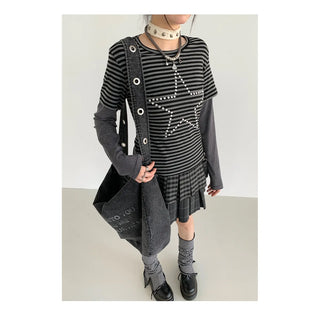 plaid pleated skirt