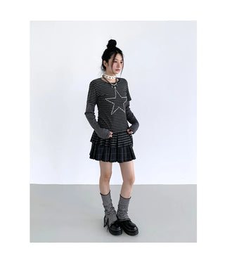 plaid pleated skirt