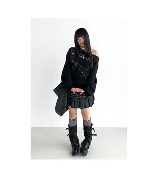 plaid pleated skirt