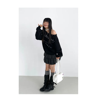 plaid pleated skirt