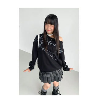 plaid pleated skirt