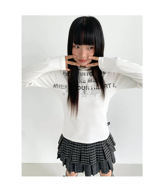 plaid pleated skirt