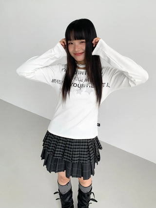 plaid pleated skirt