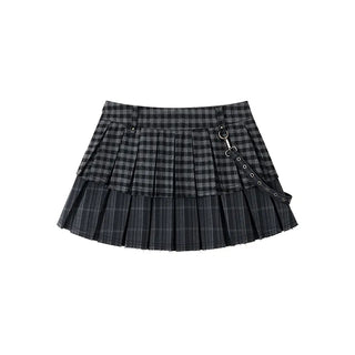 plaid pleated skirt