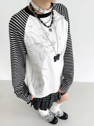 raglan stripe top