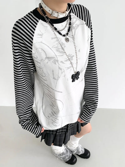raglan stripe top