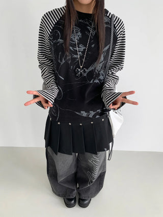 raglan stripe top