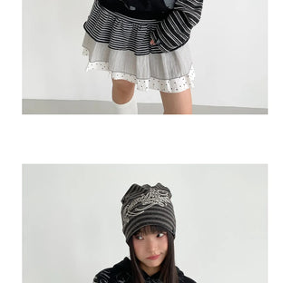 striped velvet hoodie