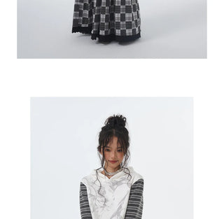 striped velvet hoodie