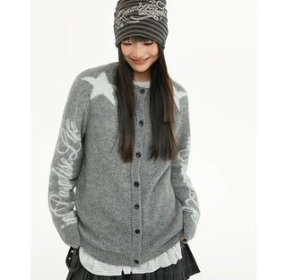 star jacquard sweater