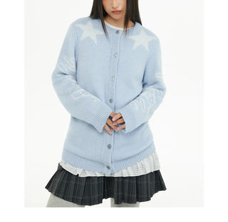 star jacquard sweater