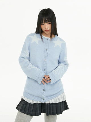 star jacquard sweater