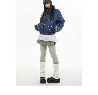 printed down jacket