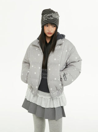 printed down jacket