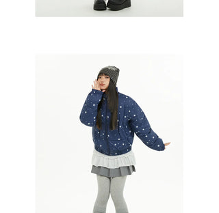 printed down jacket