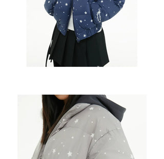 printed down jacket