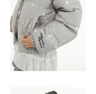 printed down jacket