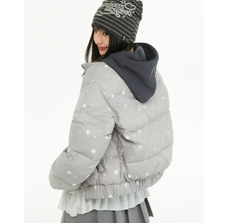 printed down jacket
