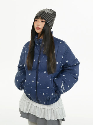 printed down jacket