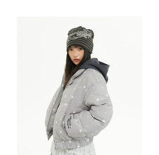 printed down jacket