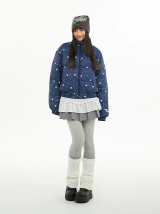 printed down jacket