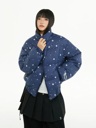 printed down jacket
