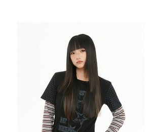 star print top
