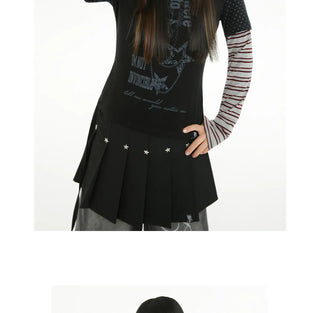 star print top